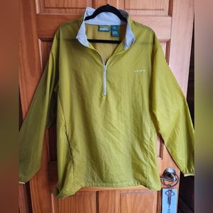 LL Bean Bight Green Windbreaker Mens XL Tall